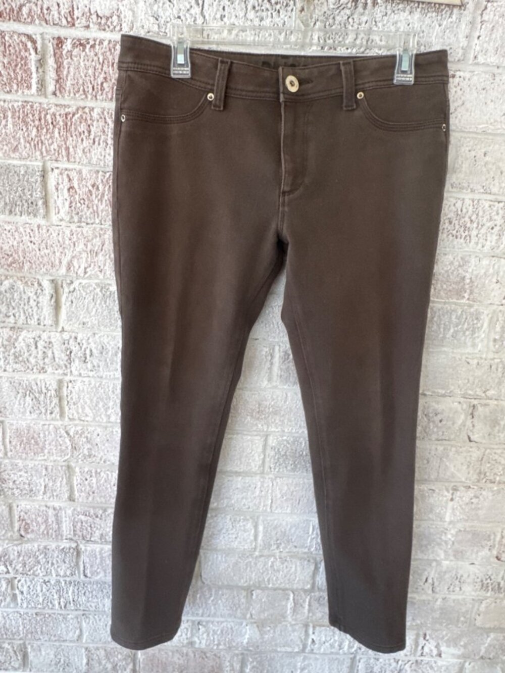 DL1961 Emma Skinny Jeans Women’s 30 Brown 4-Way Stretch Premium Denim